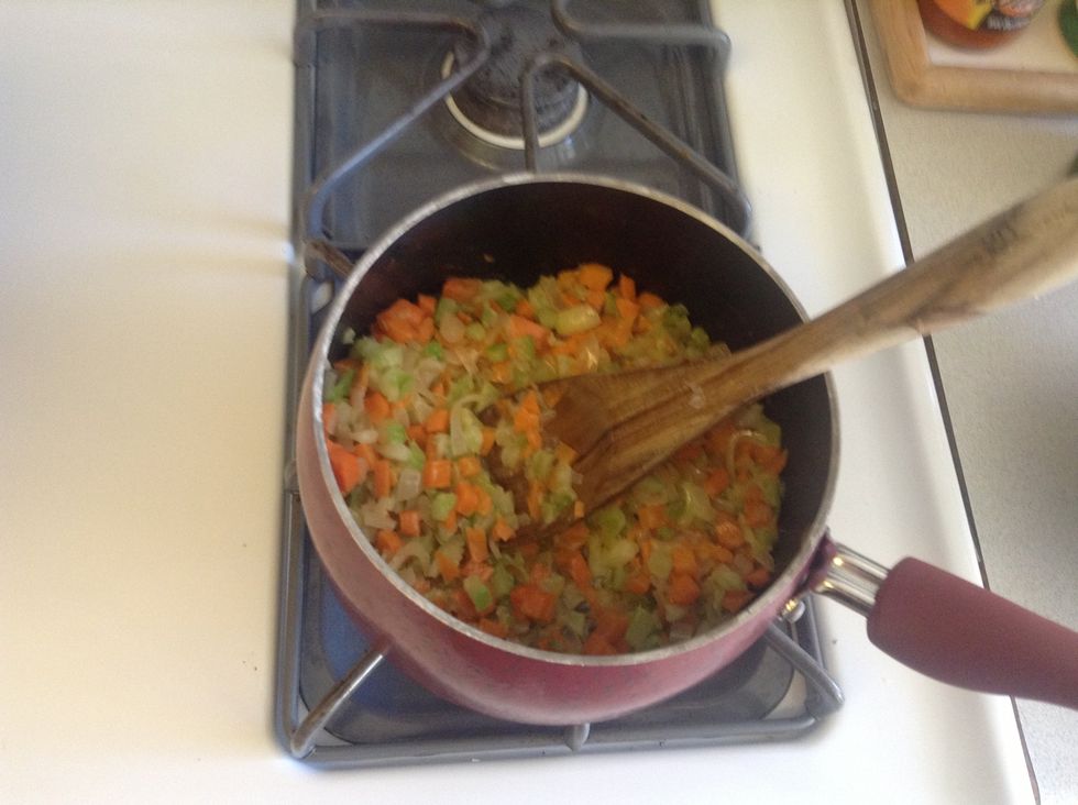 Add the carrots and celery