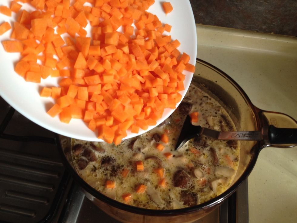 Add the carrots.