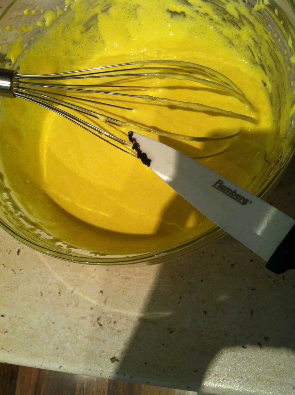 Add the caviar to your yolks