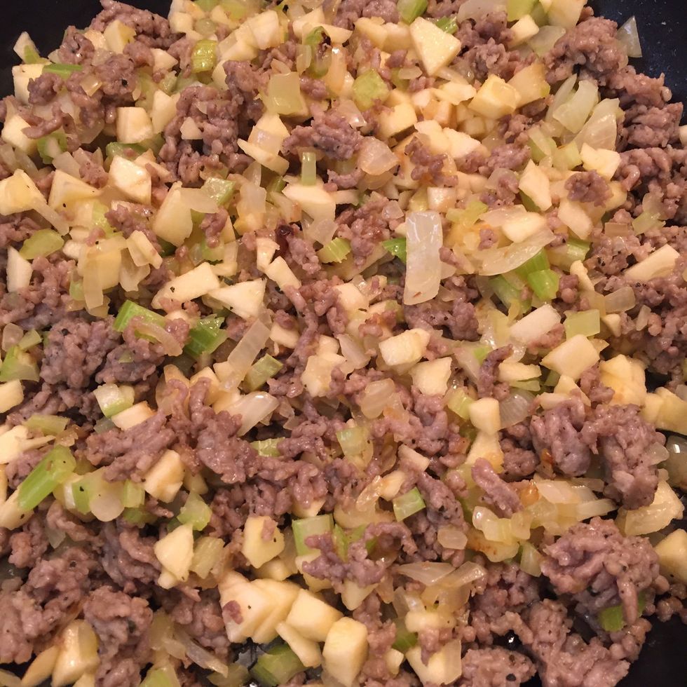 Add the celery & onion back in.