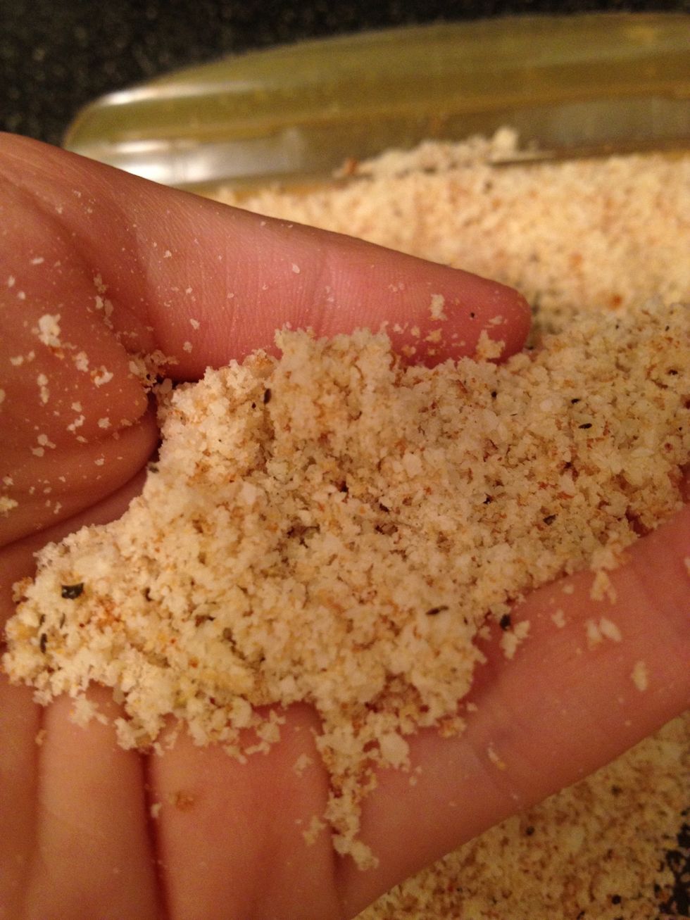 Add the cheese, and spices and mix!