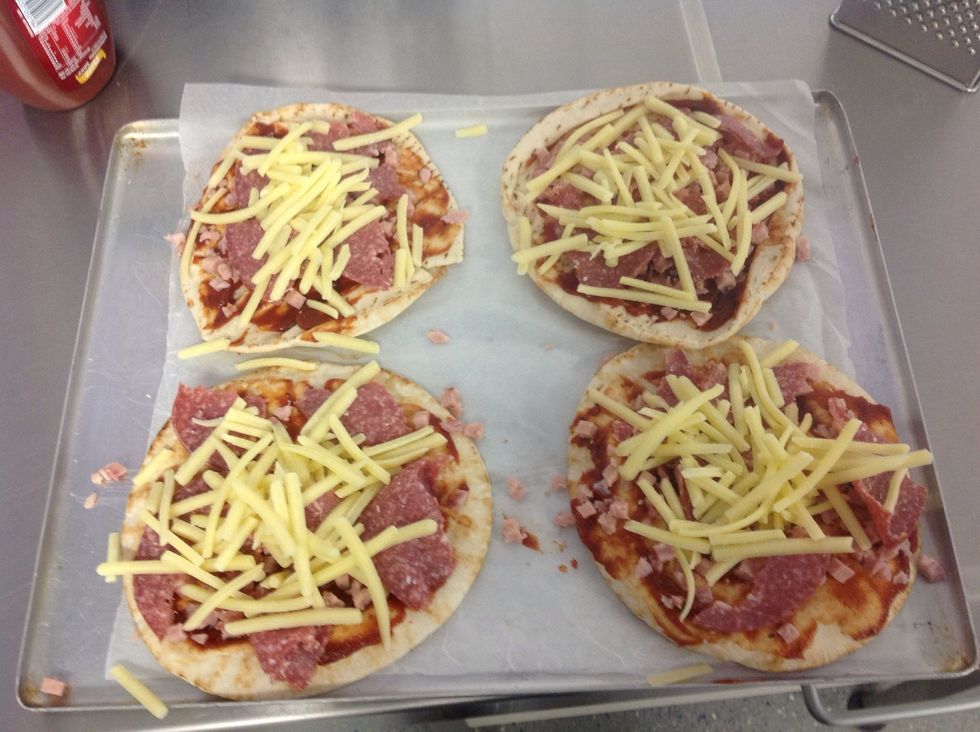 Add the cheese on last so it will melt