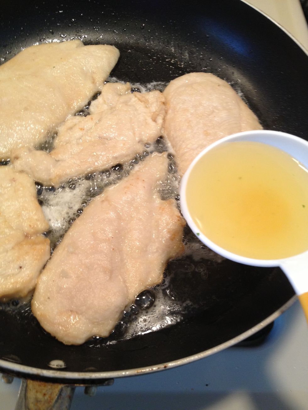 Add the chicken broth