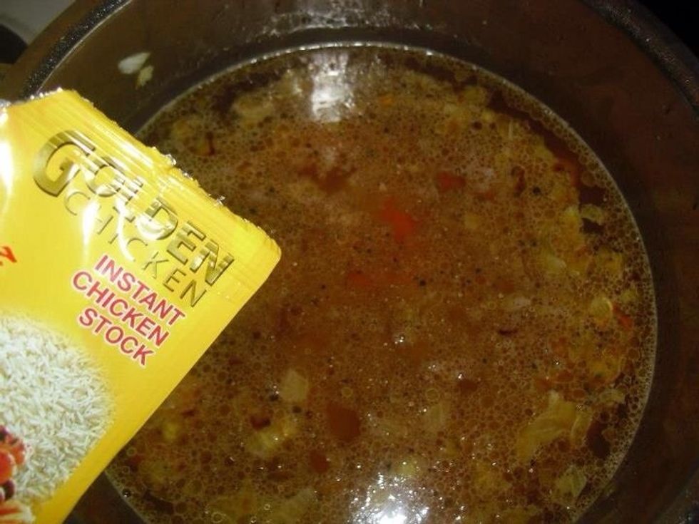 Add the chicken stock