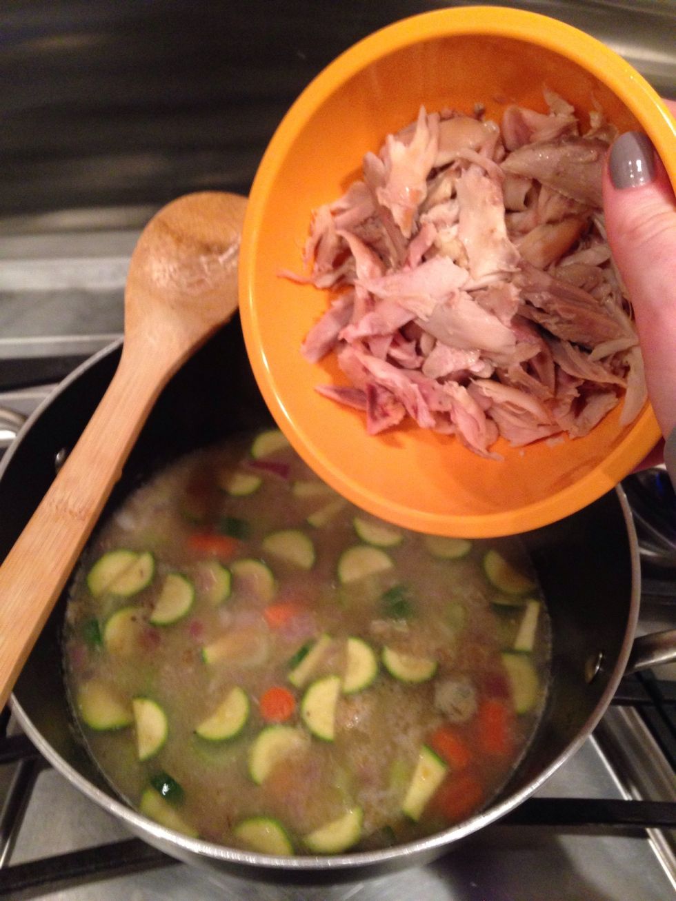 add the chicken