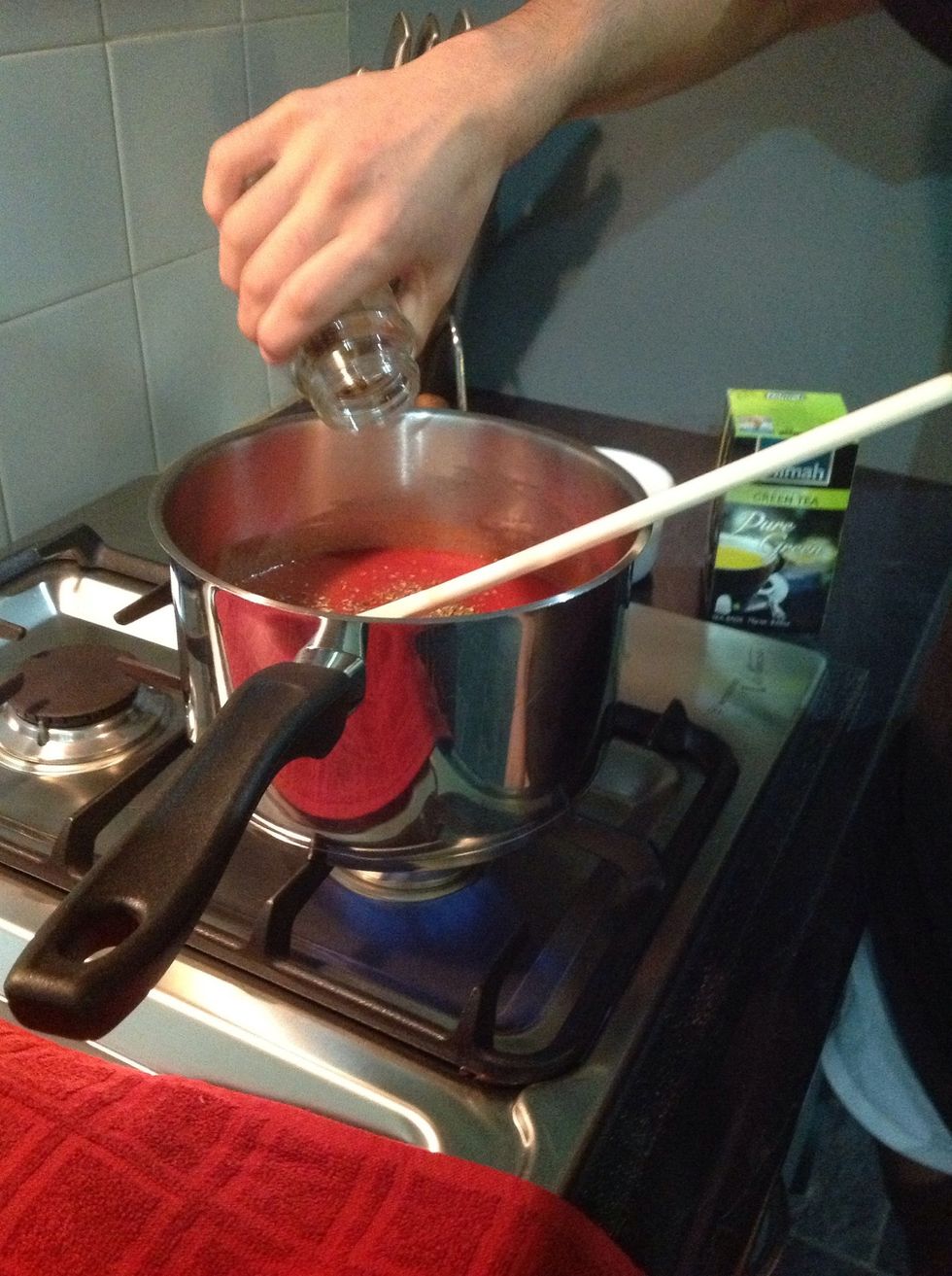 Add the chillie flakes