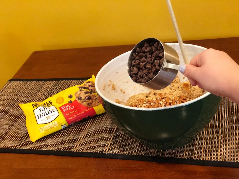 Add the chocolate chips
