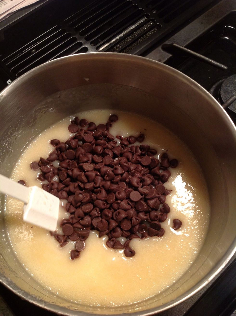 Add the chocolate chips