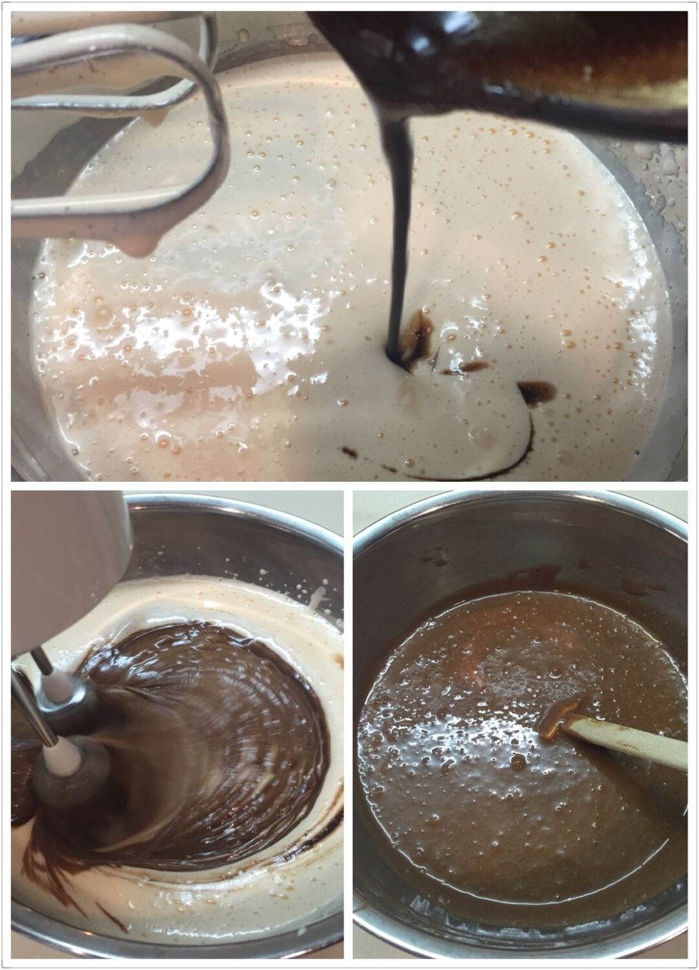Add the chocolate mix and stir well.