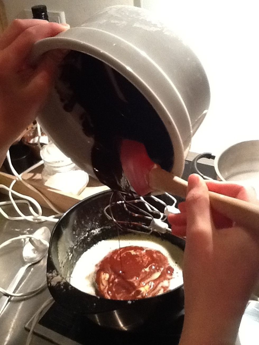 Add the chocolate\ud83c\udf6b