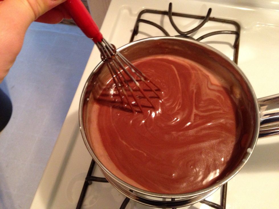 Add the chocolate.