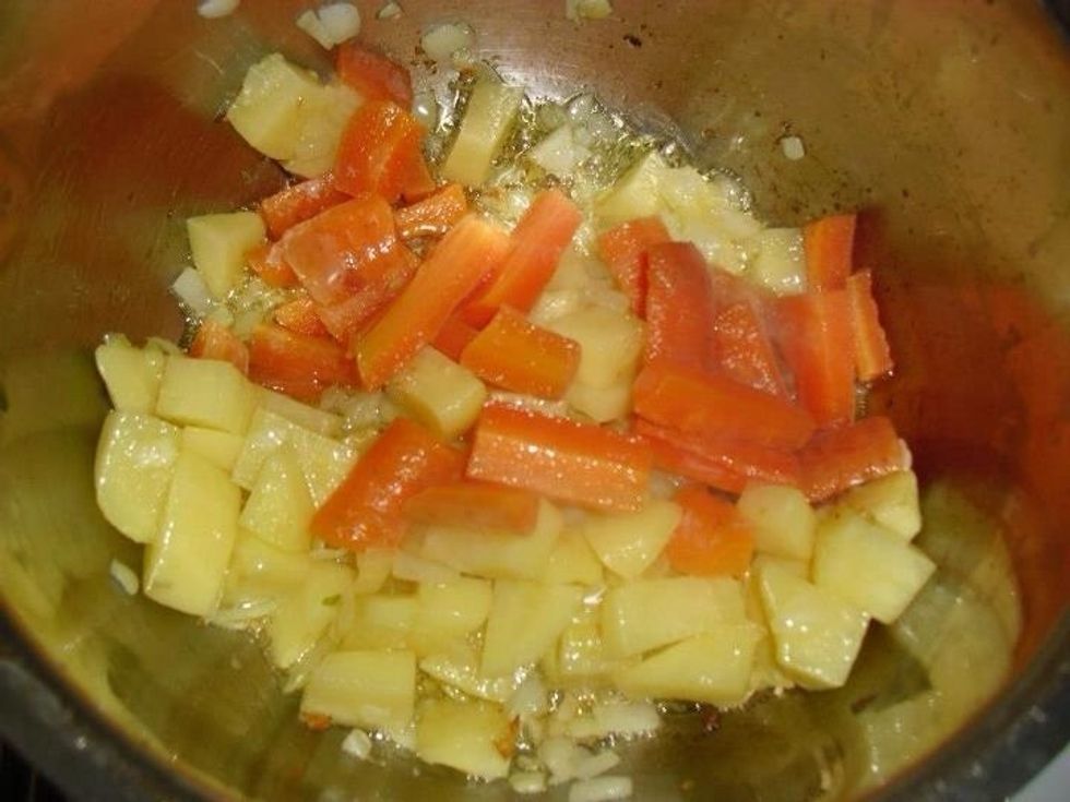 Add the chopped carrot