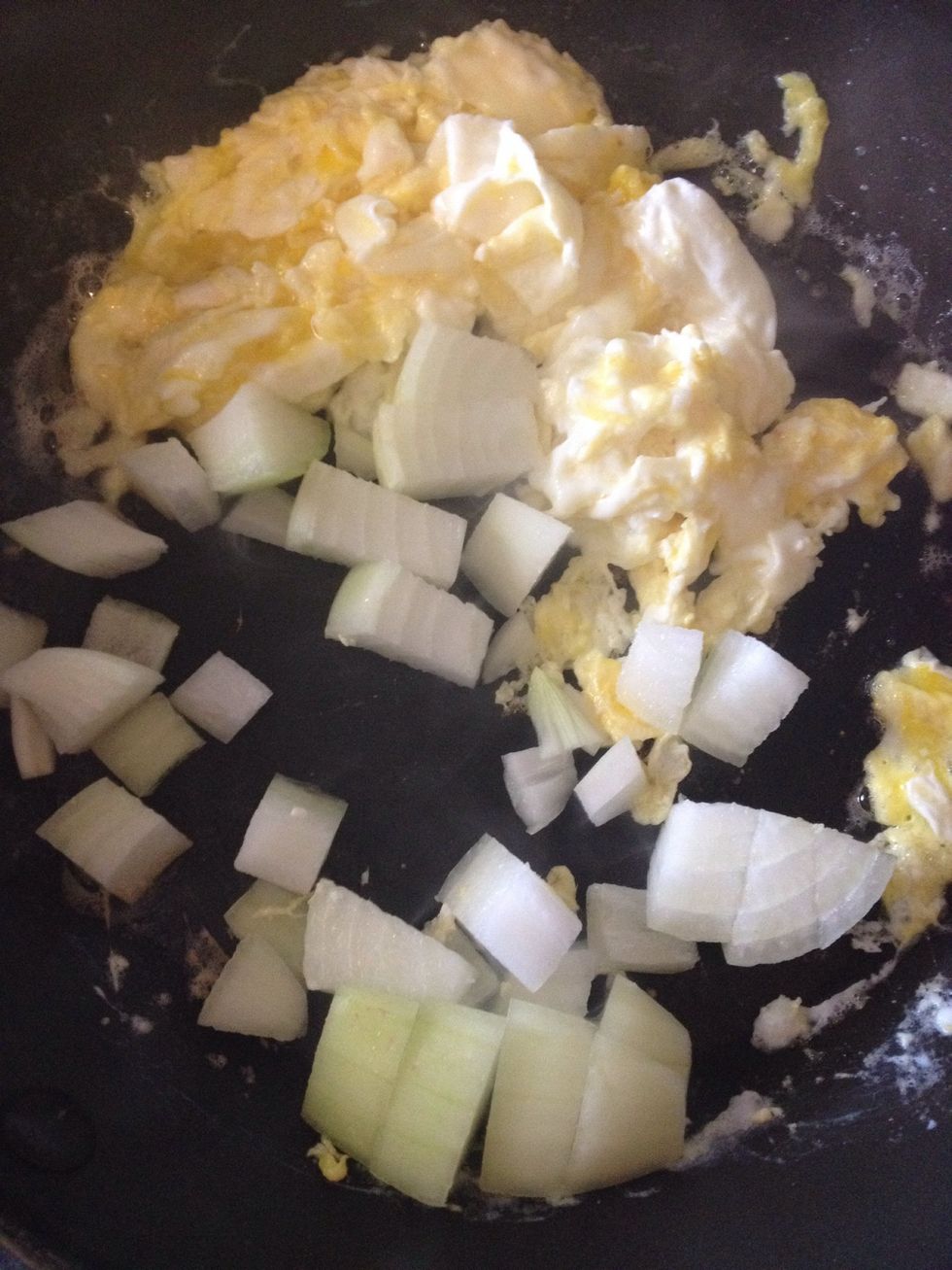Add the chopped onion