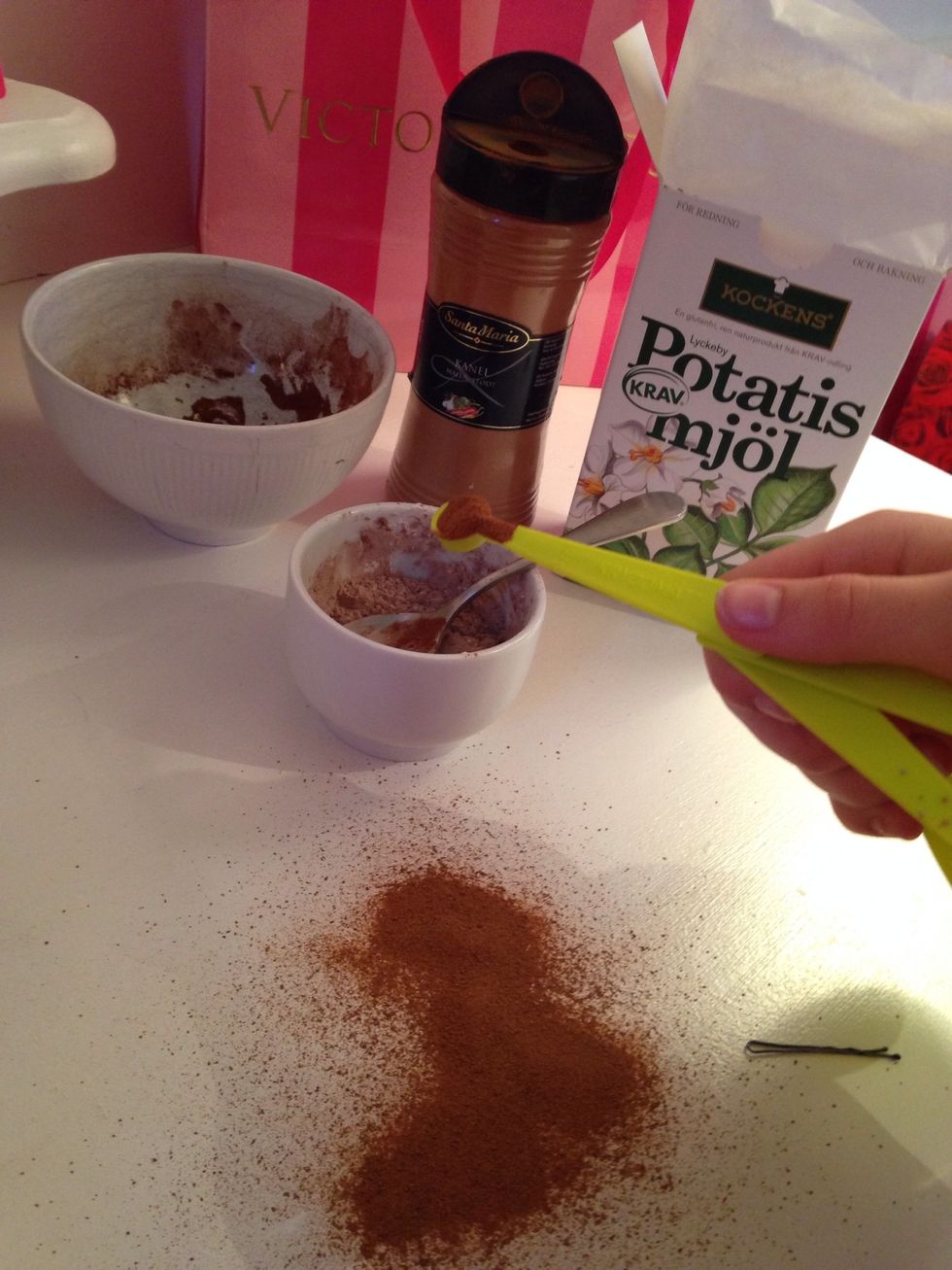 Add the cinnamon. Don't spill\ud83d\ude09\u2661