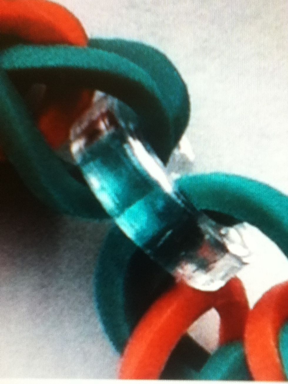 Add the clamp and join one end of the bracelet to the other end.