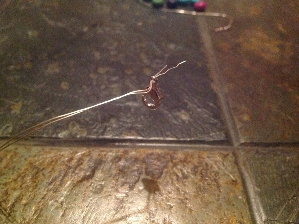 Add the clasp to the opposite end of the wire.