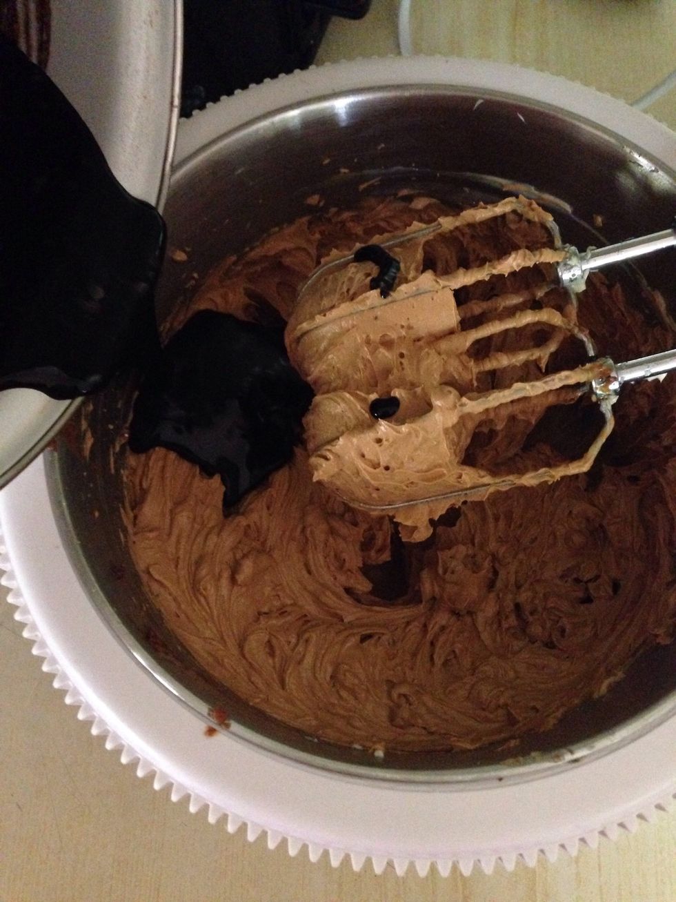 Add the cocoa mixture and a tbsp alcohol( optional)