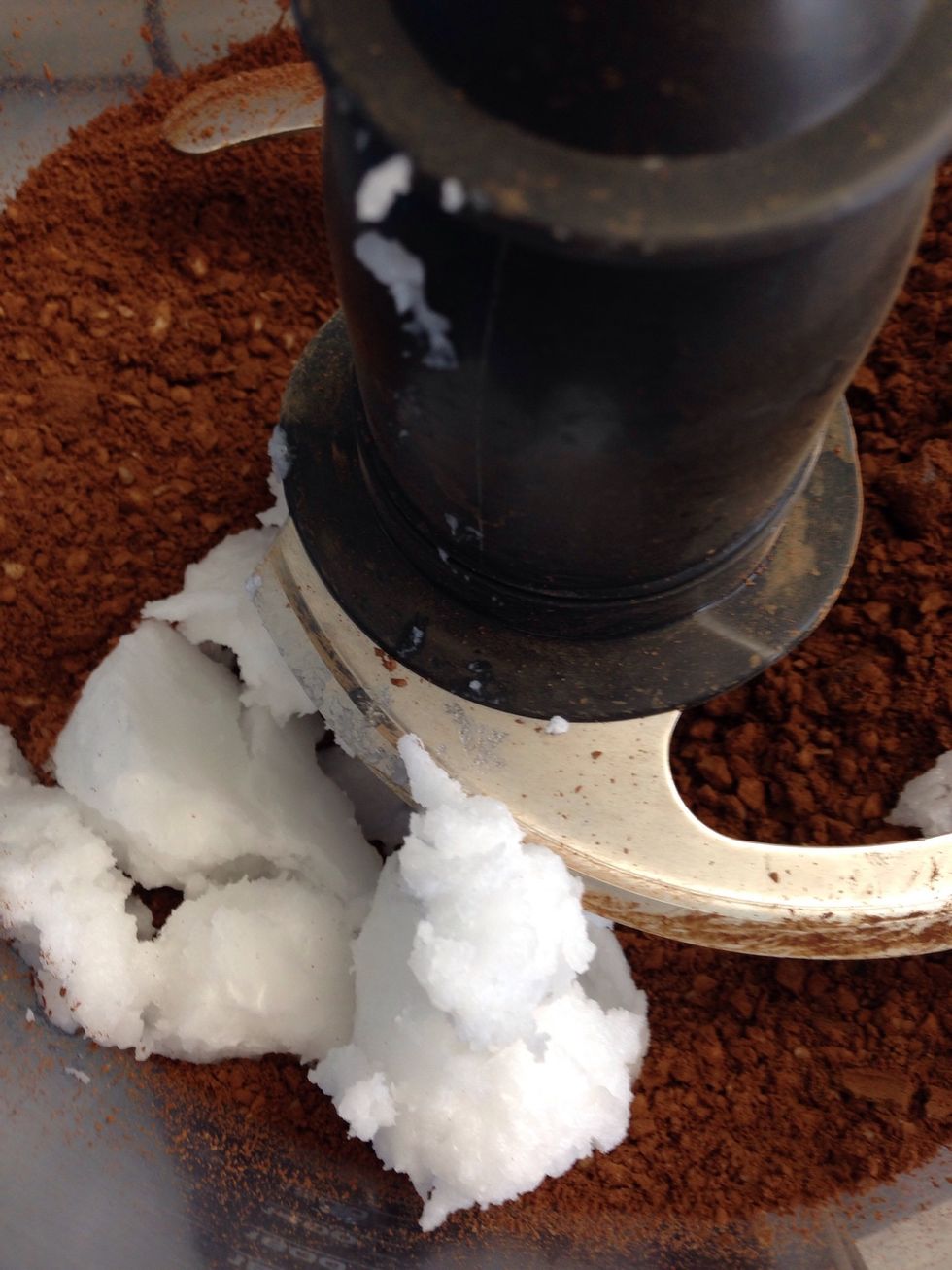 Add the coconut butter and the Medjool dates and blend until well incorporated.