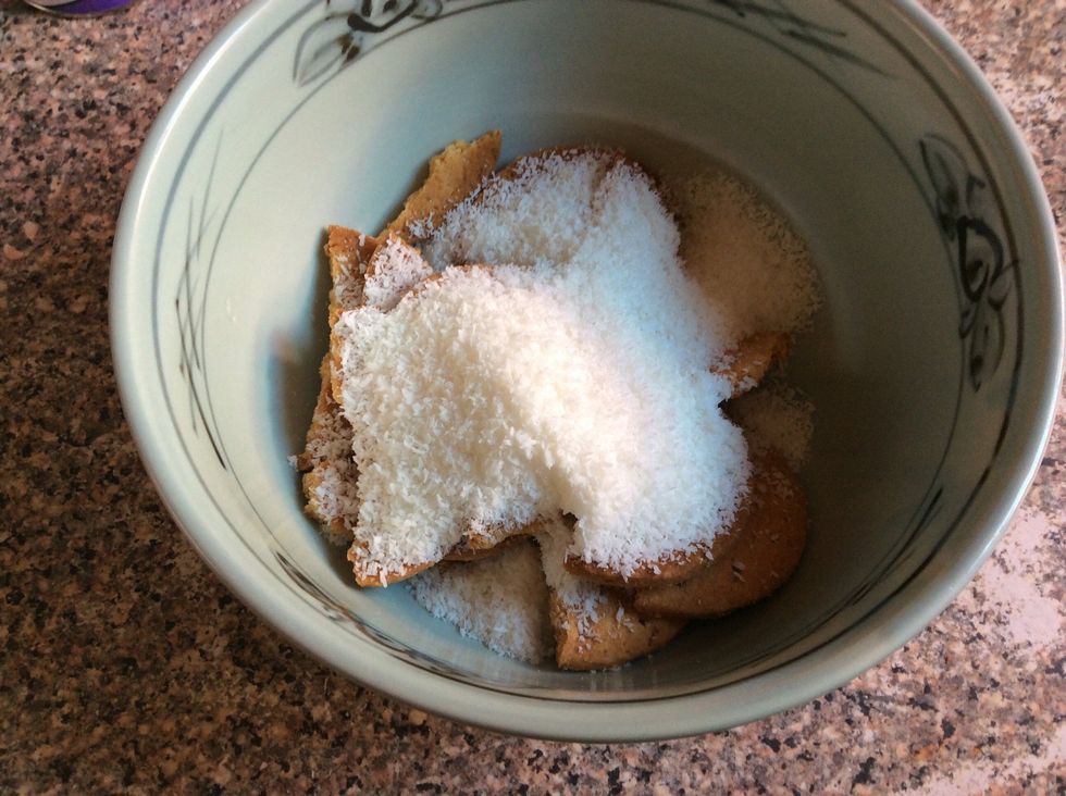 Add the coconut