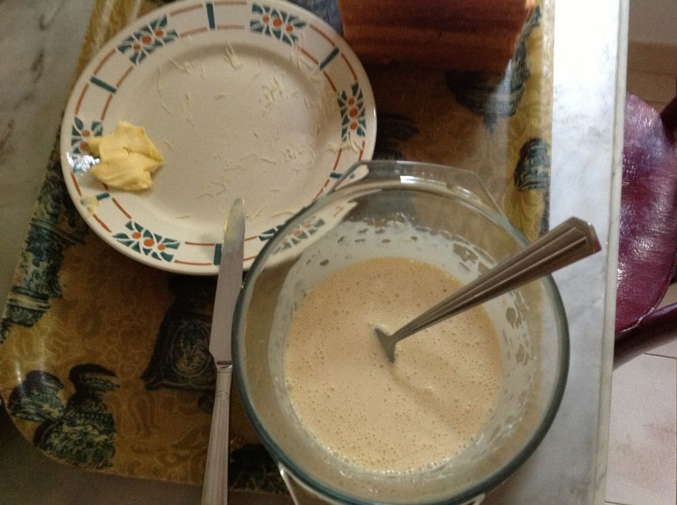 Add the cream and grated cheese. Mix together.