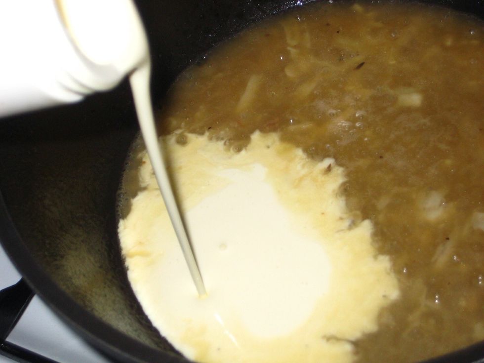 Add the cream