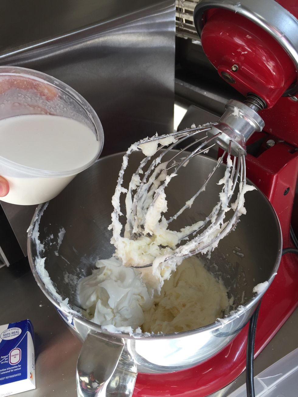 Add the cream.
