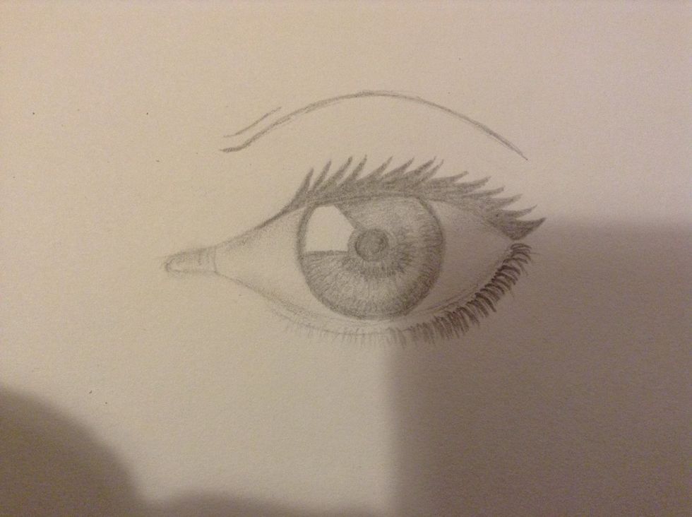 Add the crease on top of the eye