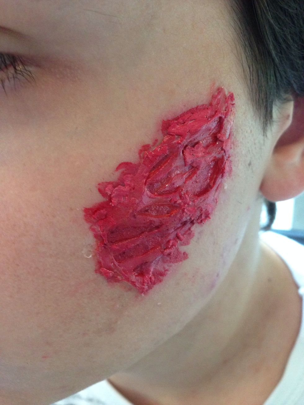 Add the dark lipstick