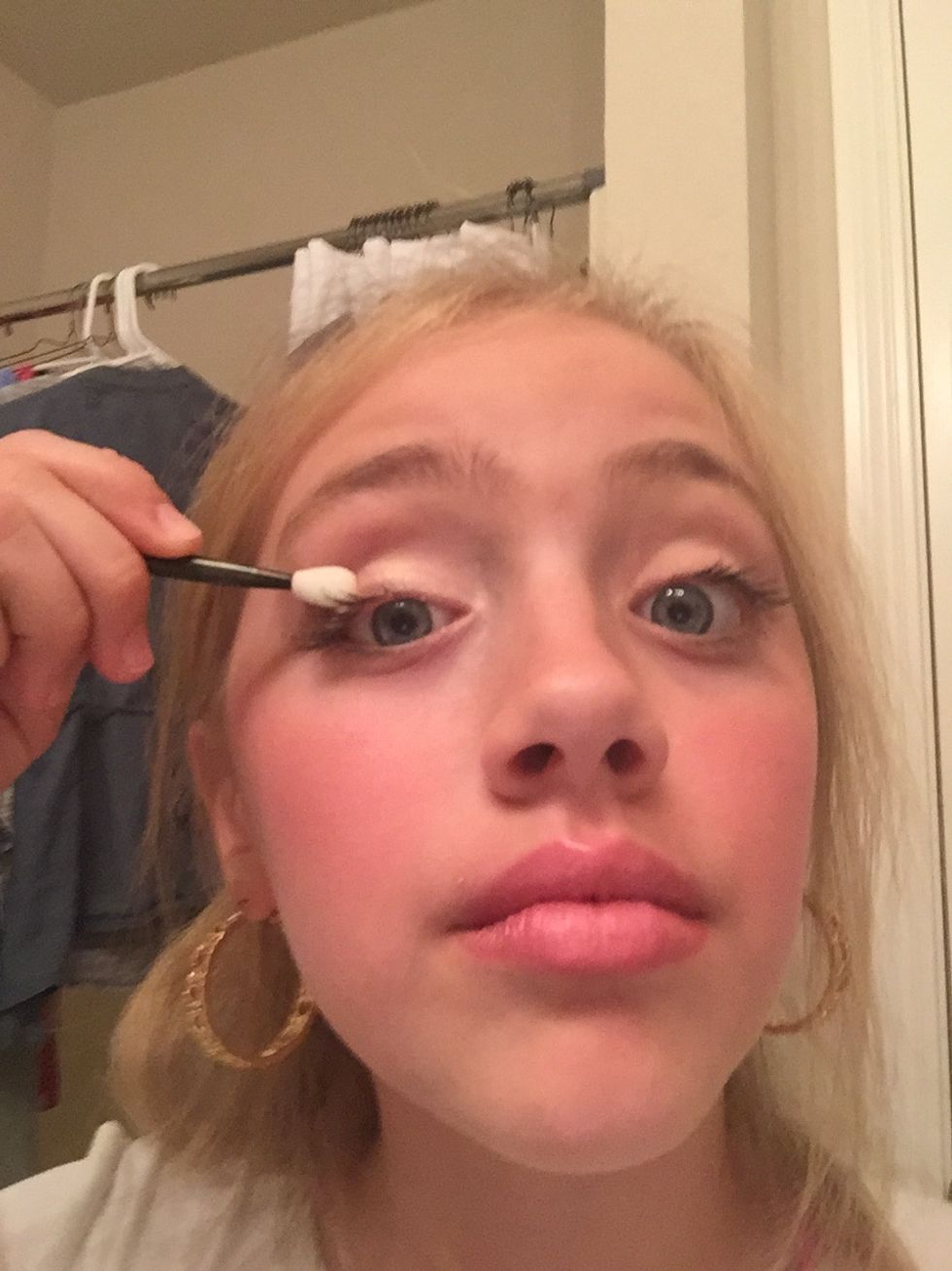 Add the darker color above the lighter