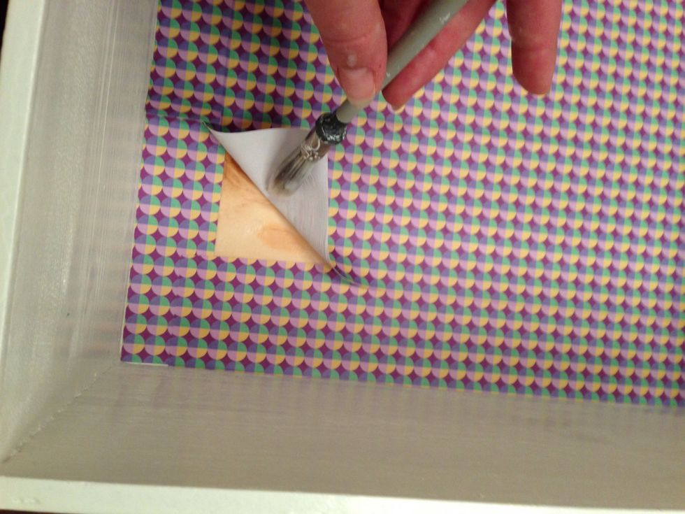 Add the decoration paper.