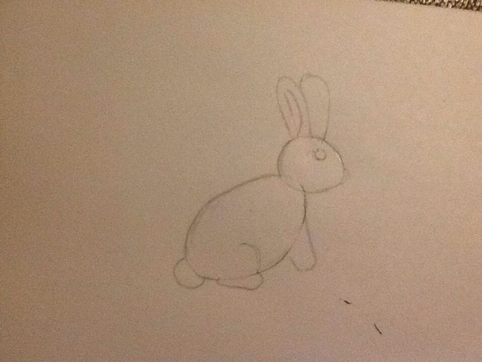 Add the details like the eyes and nose.