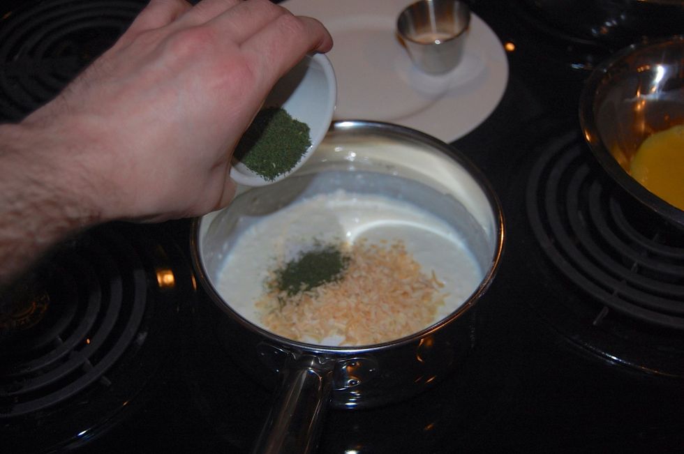 Add the dill.