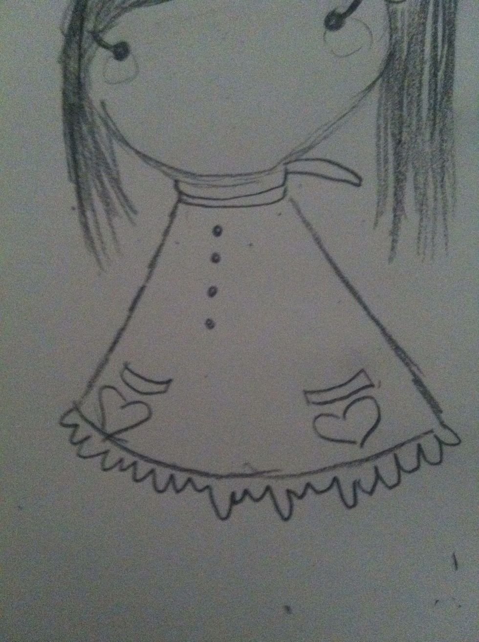 Add the dress decorations