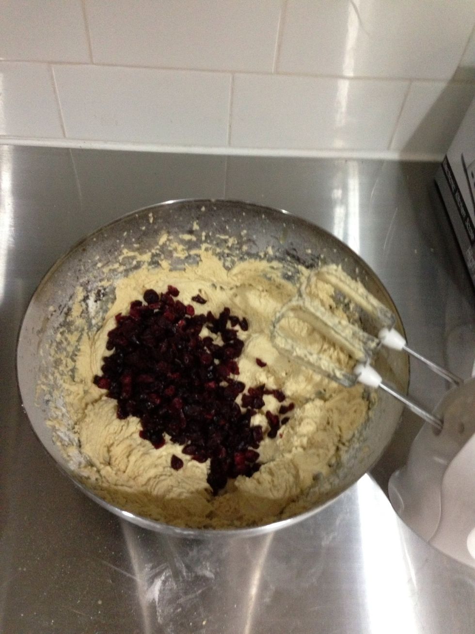 Add the dried fruits and chocolate chips and stir to combine then cover the mixture with a plastic wrap and refrigerate for an hour