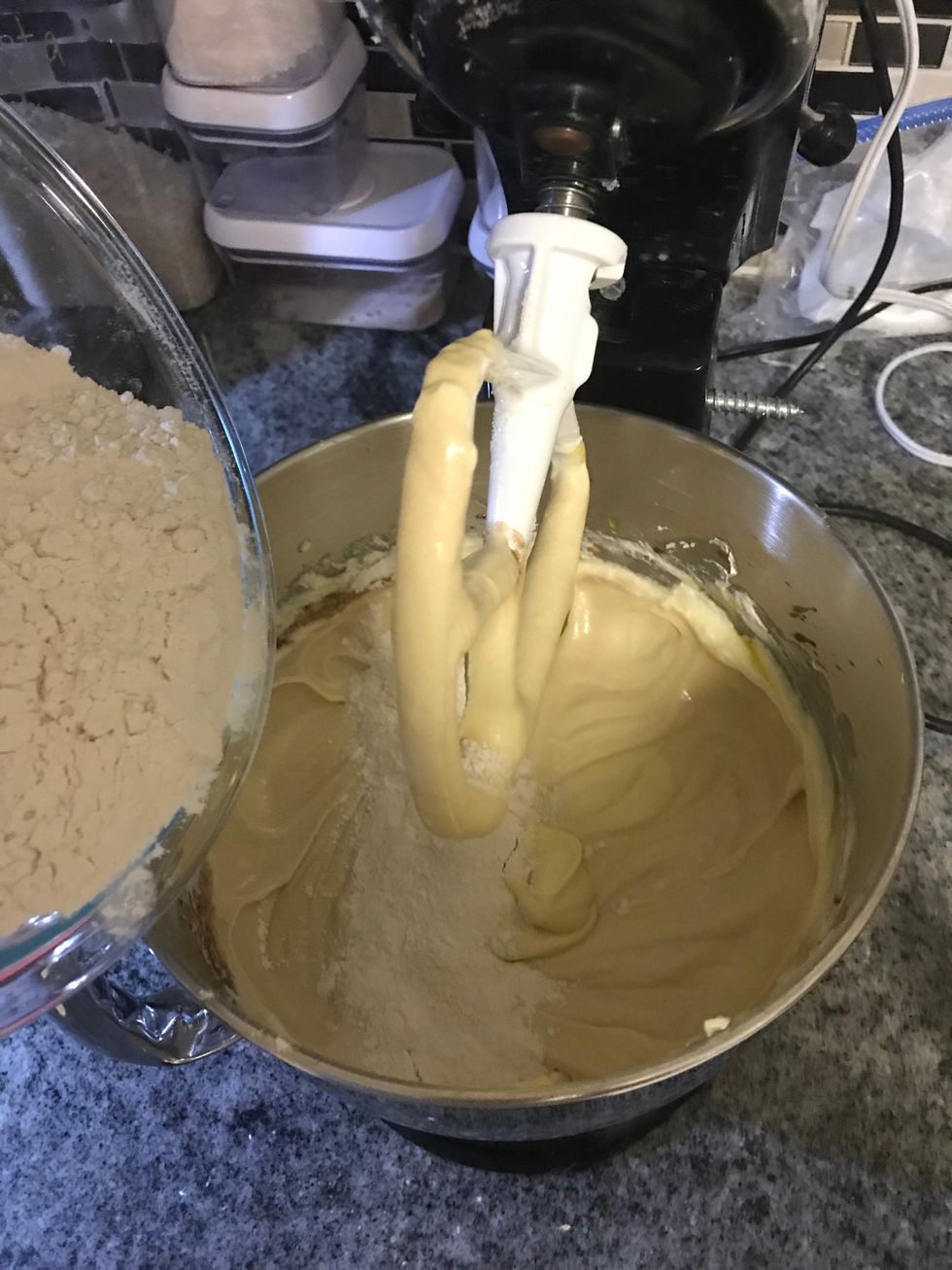 Add the dry ingredients and incorporate well.