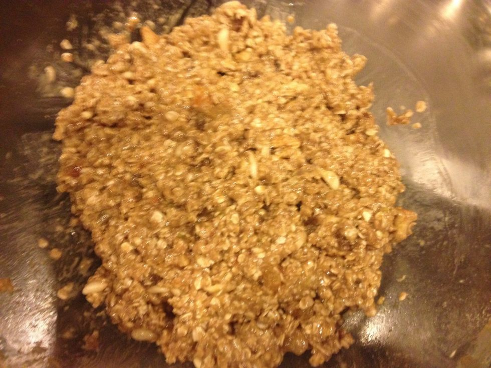 Add the egg and all other liquids and mix till u have this batter