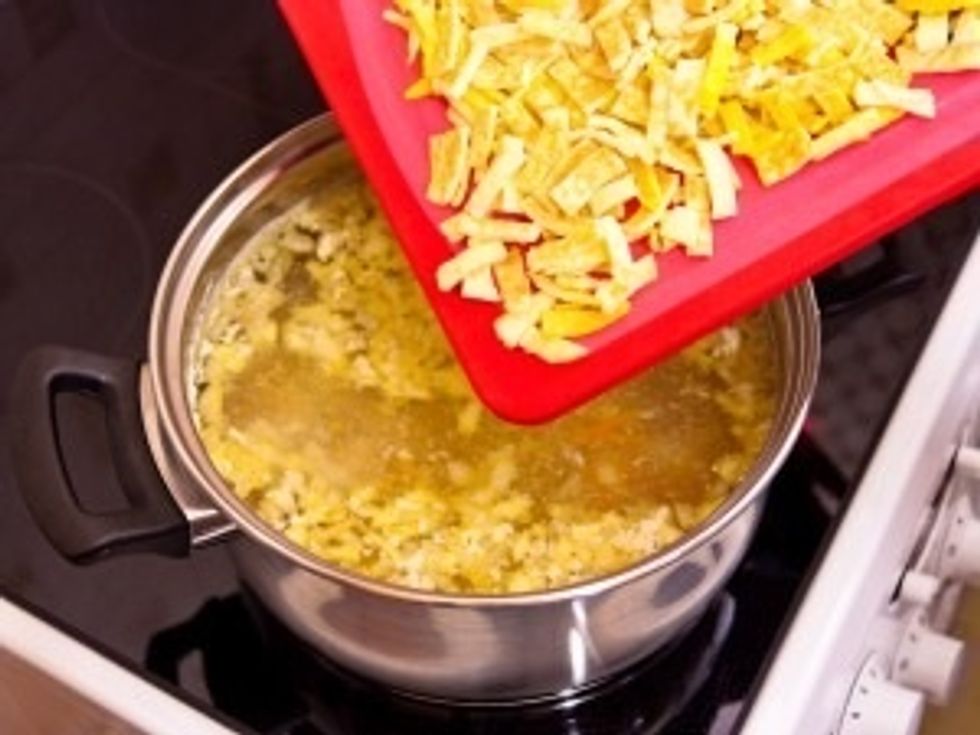 Add the egg pancakes add salt ,black pepper and cook for 3-4 min.