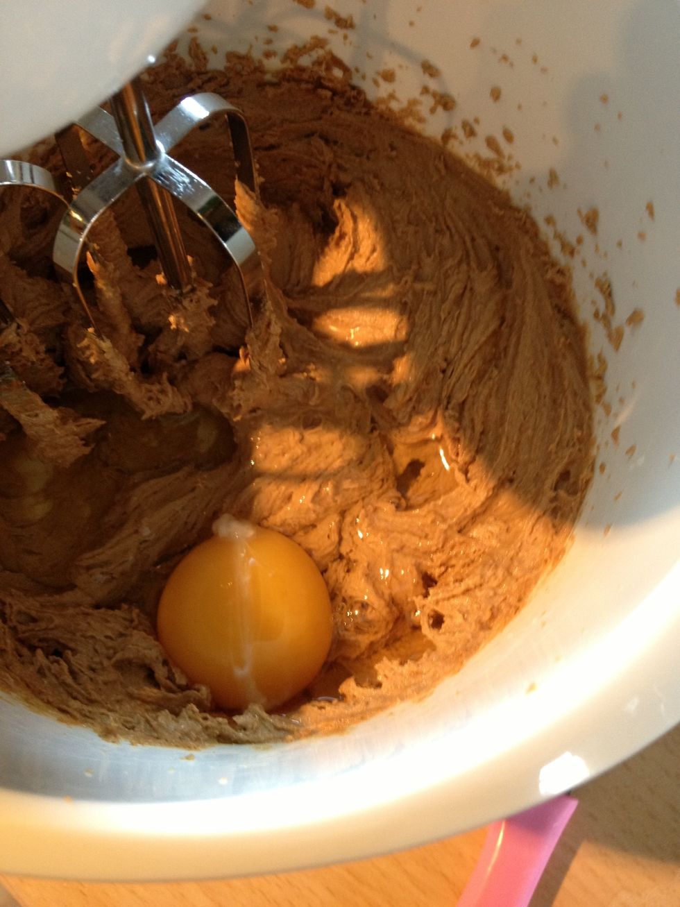 Add the egg.
