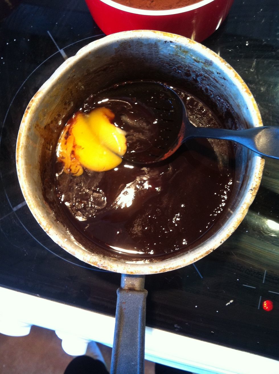 Add the egg