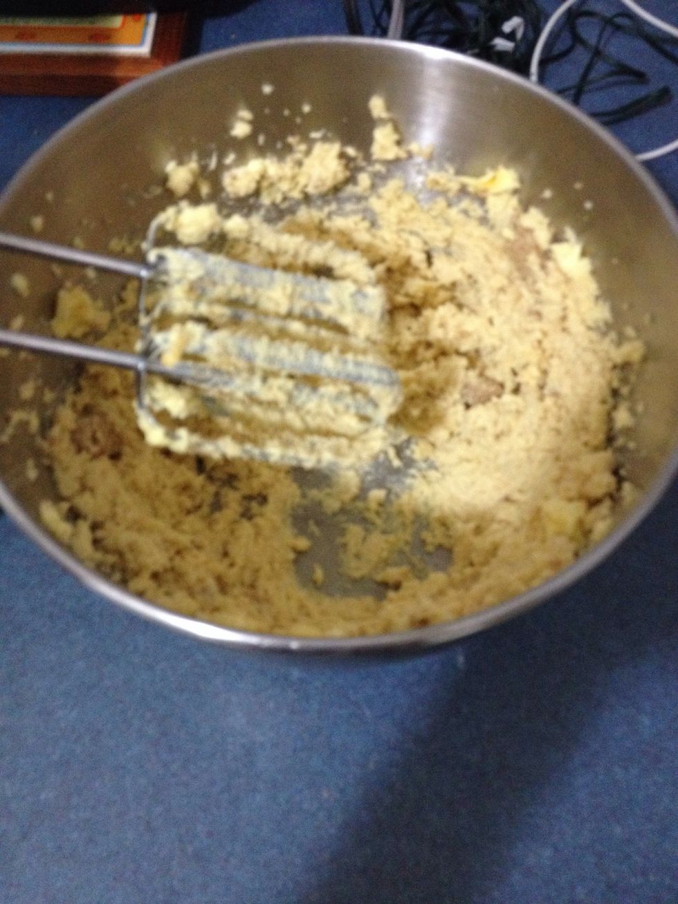Add the eggs, beating after each Then add the hot water