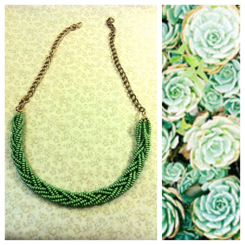 Add the ends to the other ring/chain like you did before. You are almost done!