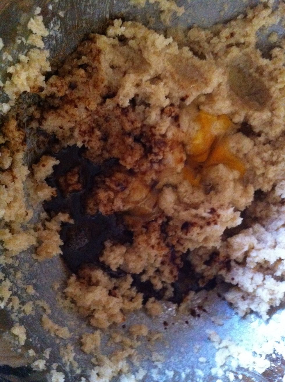 Add the espresso and egg and keep whisking