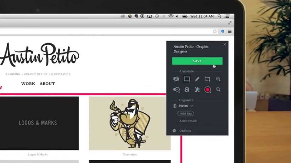 Add the Evernote save button to your browser to keep the web pages you are interested in and quickly find anything you've collected.