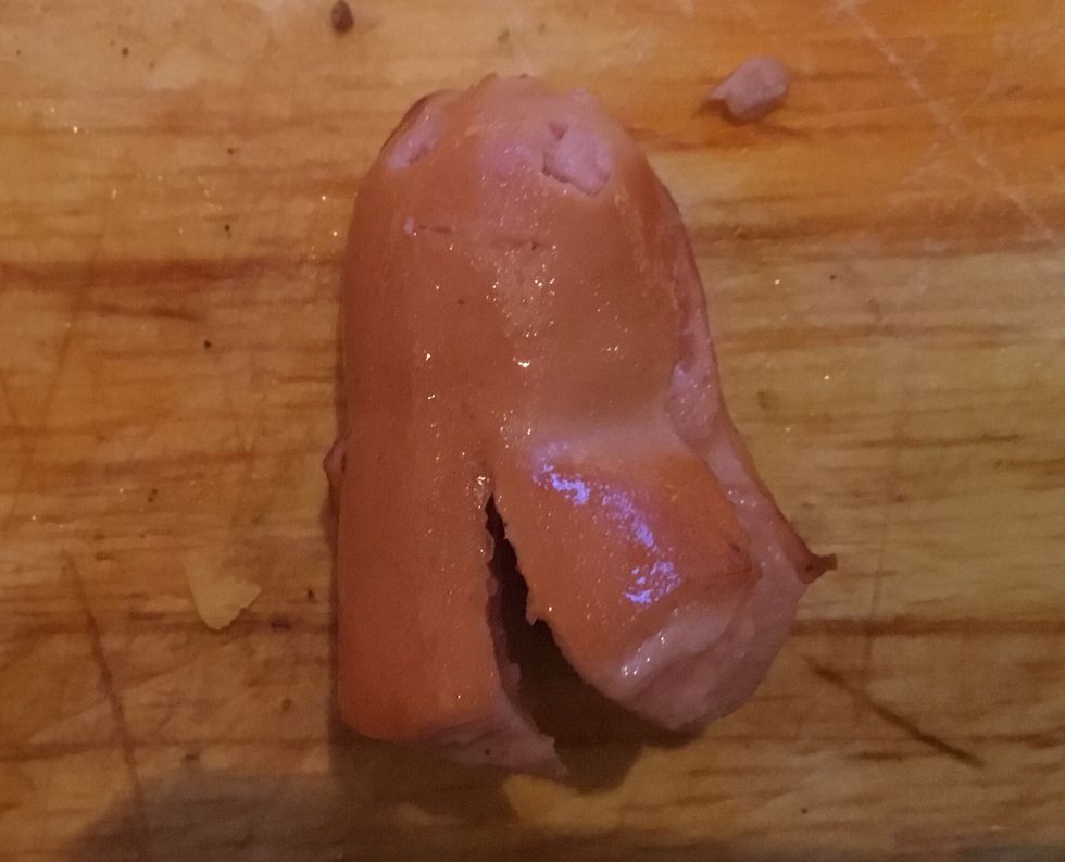 Add the eyes by simply poking them in with a chop stick And smile with it too