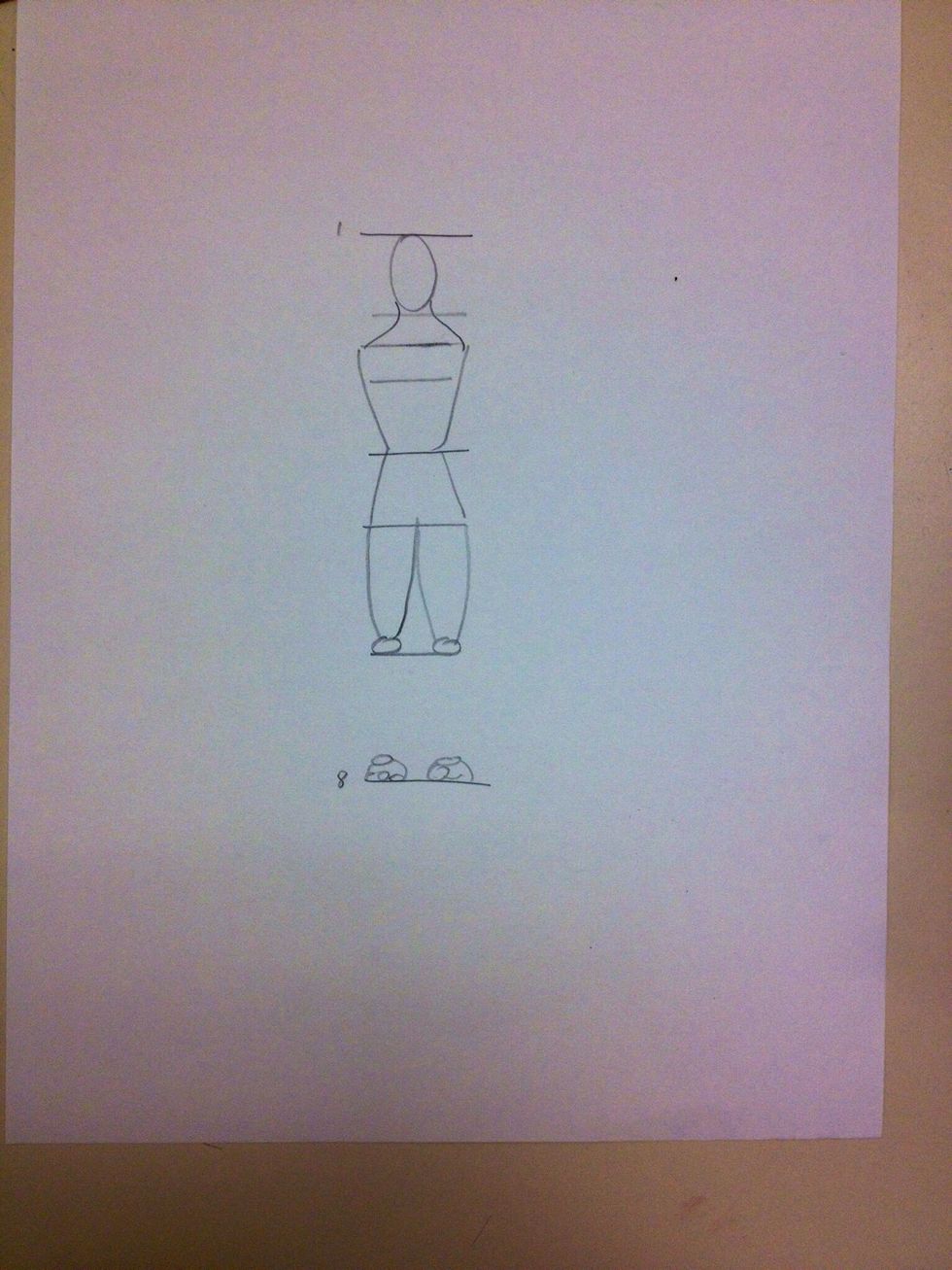 Add the feet and ankles.