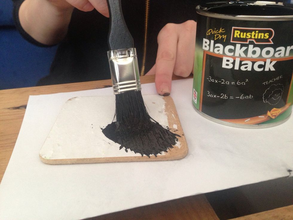 Add the first coat of paint.