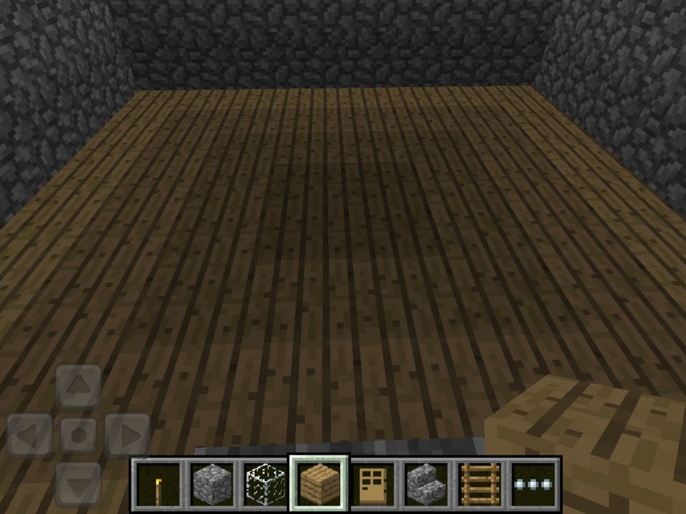 Add the floor on the bottom floor.