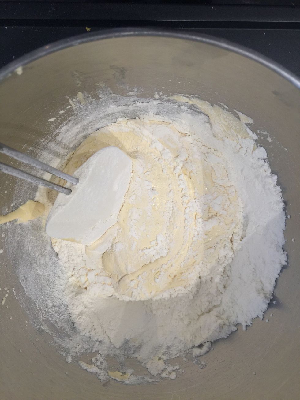 Add the flour and fold in