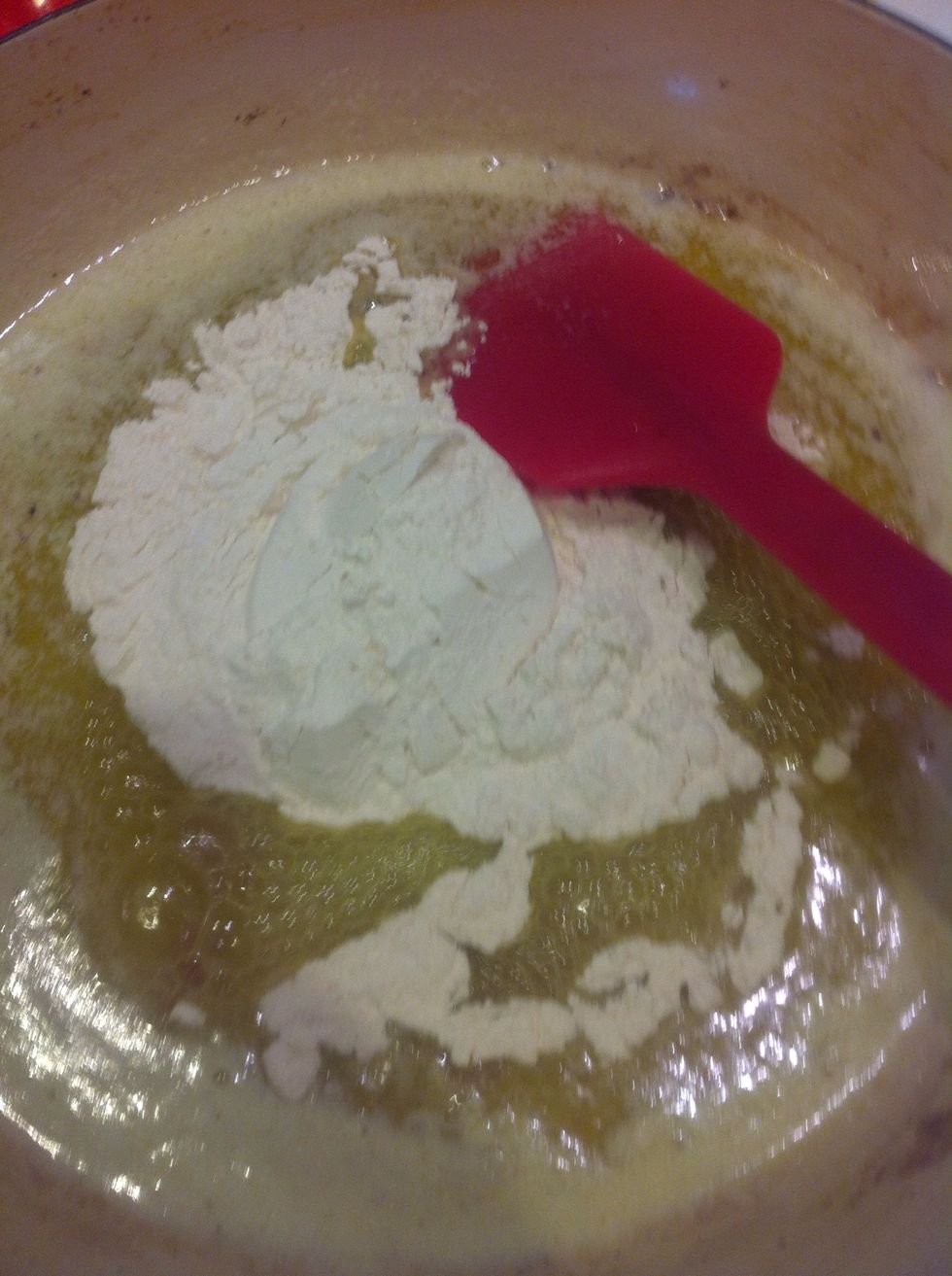 Add the flour