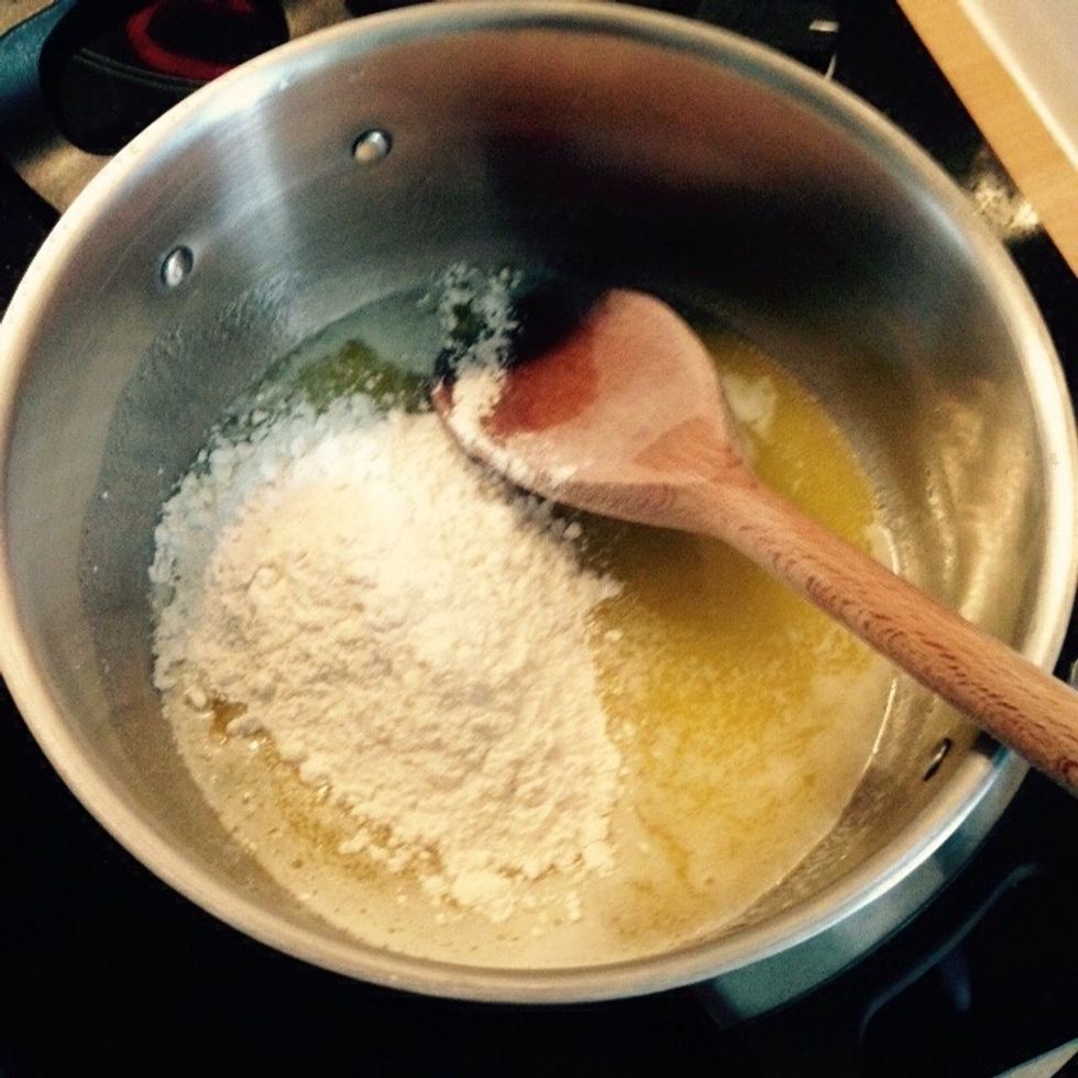 Add the flour